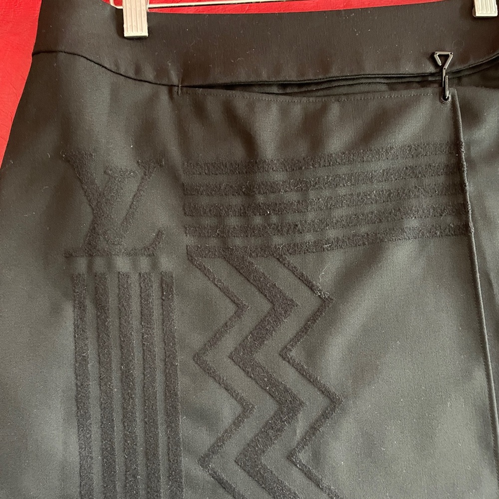 Louis Vuitton wrap skirt.